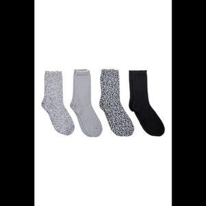 Comfort Code Women's 4-pack Plush Popcorn Lounge Socks Marshmallow